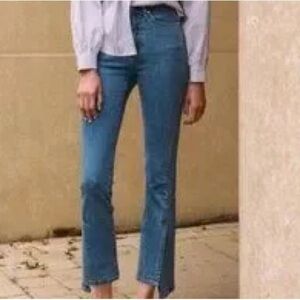 Andersson Bell Unbalance Slip Crop Jeans Medium